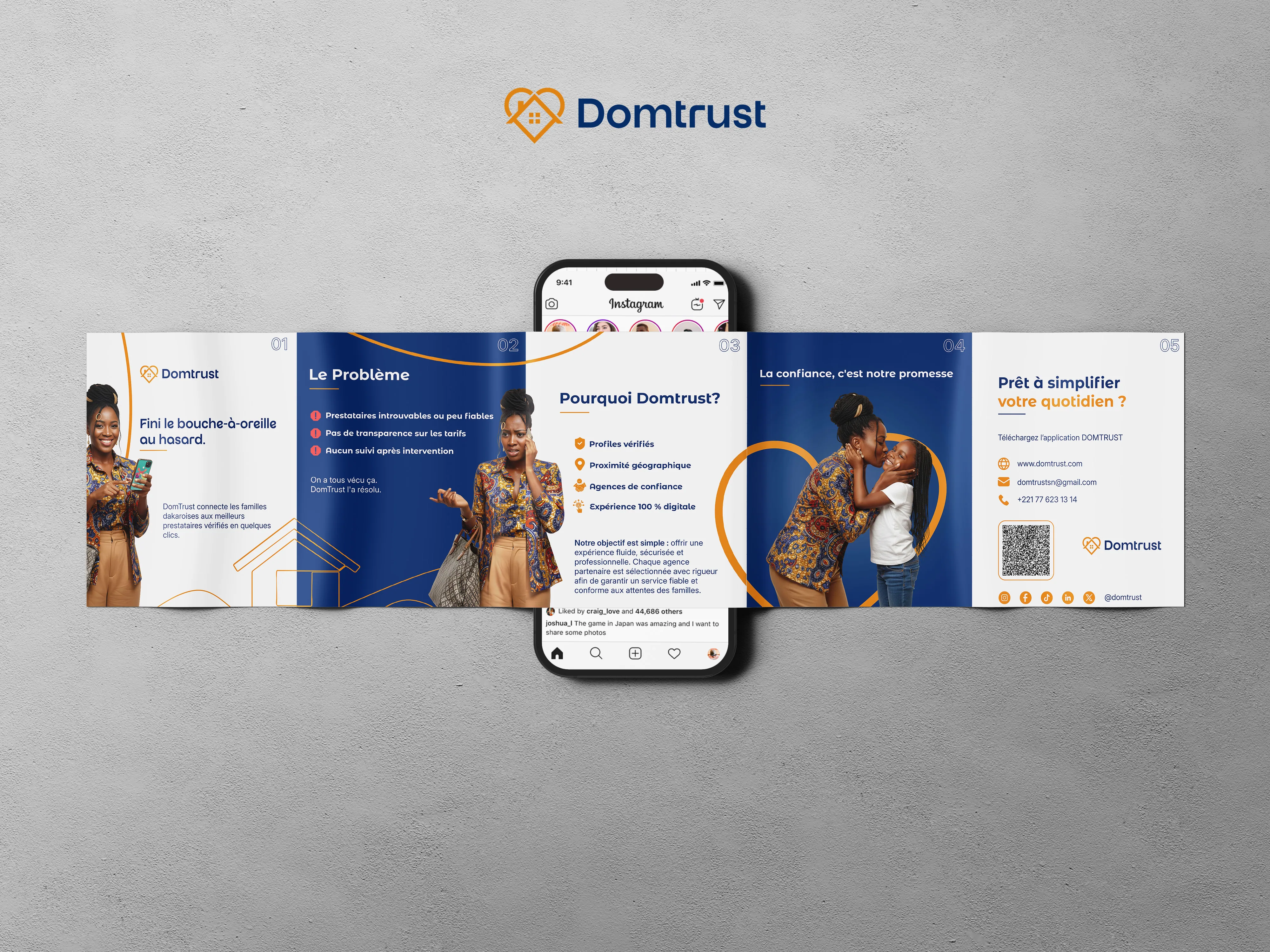 Domtrust — Carrousel Instagram